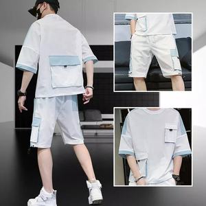 Custom Logo New Design Fashion Sportswear Shirt and <b>Shorts</b> Casual Running Two Piece Custom Summer <b>Men</b> <b>Short</b> Set - Product Image 4