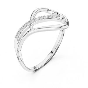 แหวนเพชรทรงกลมทองคำขาว 14K สำหรับผู้หญิง |   ชุดทำงาน |   เพชรที่เพิ่งเพาะเลี้ยง - Product Image 6