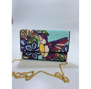 Bolso de Hombro/Bandolera de Lujo Hecho a Mano con Diseño de Vida Marina, Bordado de Peces con Perlas, Elegante Regalo para Mujer - Product Image 6