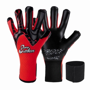 Gants de gardien de but professionnels BB Green avec injection de caoutchouc noir – Gants de gardien de but de football antidérapants à forte adhérence - Product Image 5