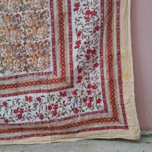 Hand Stitched Organic Eco-Friendly Indian Quilt Solid Pattern Luxury <b>Bed</b> Spread Home Decor Blanket <b>Throw</b> Reversible Cotton <b>Bed</b> - Product Image 3