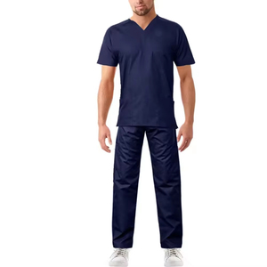 <b>Top</b> Sell Breathable Hospital Uniforms Casual Medical Scrubs for Men Custom Embroidery Short Sleeve Nursing Scrub Uniforms Sets - Product Image 3