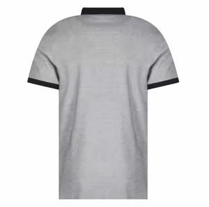 Men's Solid Color Short Sleeve Polo <b>Shirt</b> Regular Fit Casual Knitted Fabric <b>Collar</b> Style - Product Image 6