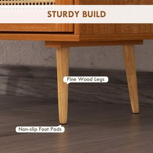 Light Brown Living Room Kitchen Storage Cabinet - Product Image 6