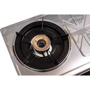 Estufa de gas con cuerpo de acero inoxidable brillante y duradero, Magneto, fabricada en Vietnam, estufa de doble quemador, estufa de gas doble de sobremesa para cocina. - Product Image 2