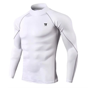 Camisetas de Compresión Personalizadas al por Mayor, Camisetas Deportivas de Poliéster, Camisetas de Protección contra Rozaduras para Hombre, Camisetas de Fitness para Hombre - Product Image 5