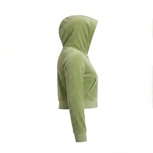 Sudadera con Capucha y Estampado de Leopardo para Mujer, con Cierre de Cremallera, Logotipo Bordado Personalizado, Ropa Casual de Otoño, Alta Venta - Product Image 3