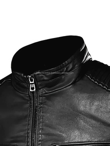 Recién llegado, chaqueta de cuero a la moda personalizada para hombre, ropa a la moda, nuevo estilo, venta directa de fábrica 2024, chaqueta de cuero para hombre - Product Image 4