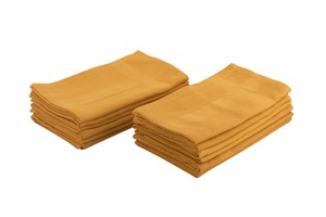 Serviettes de cuisine en coton blanc, rectangulaires, couleur unie, tissées, lavables en machine - Product Image 5