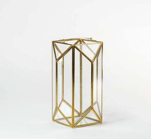 Faroles Cuadrados de Hierro Forjado, Grandes, Lujosos y Modernos, Hechos a Mano, con Cristal, para Mesa, con Diseños Destacados, para Navidad, Jardín, Decoración de Pared, Altos - Product Image 1