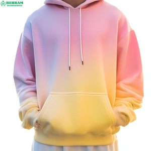 Meilleurs fabricants de vêtements : Sweat à capuche surdimensionné en coton mélangé, délavé, confortable et doux - Product Image 6