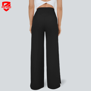 Pantalon de sport évasé V-Cross Fitness pour le levage des fessiers, taille croisée, leggings de yoga, tenue de sport pour la gym et l'extérieur, pantalon large pour l'entraînement - Product Image 2