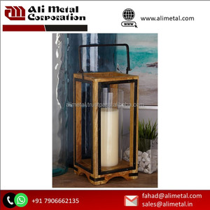 Linterna de madera Serene Glow para noches acogedoras con diseño único para la decoración del jardín del hogar y la boda y personalizable - Product Image 4