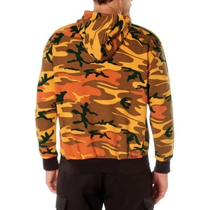 Sweat-shirt à capuche camouflage pour homme, coupe classique, en polyester, tissu molletonné français, décontracté, pour l'automne, avec poche, respirant, tricoté - Product Image 2