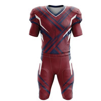 Tenue de football américain professionnelle avec design par transfert thermique, maillot et pantalon assortis, vêtements de sport personnalisés pour équipes adultes en polyester