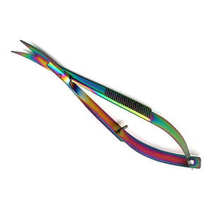 Tijeras Rusas Extra Afiladas para Cutículas con Mecanismo de Resorte, Tijeras de Manicura para Pestañas, Diseño Recto y Curvo - Product Image 4