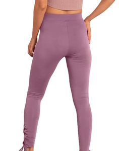 Women's High Waist Cross Waistband Yoga <b>Leggings</b> Peach Hip Lifting Workout Pants No Camel Toe <b>Nylon</b> Spandex Athletic <b>Leggings</b> - Product Image 6
