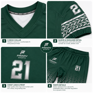 Custom Sublimation American Football Uniform Professional Team Wear Breathable Youth Adult Football Jersey and Pants Set Gear - Product Image 4