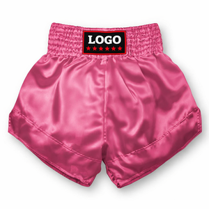 Shorts de Muay Thai personnalisés de haute qualité, style traditionnel, satin premium, coupe large, respirants, légers, vêtements de combat pour hommes - Product Image 4