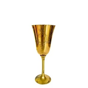 Cáliz Tradicional de Metal Chapado en Oro para la Sagrada Comunión, Culto Religioso, Reuniones Religiosas, Eventos de Oración, Diseño Antiguo y Moderno - Product Image 5