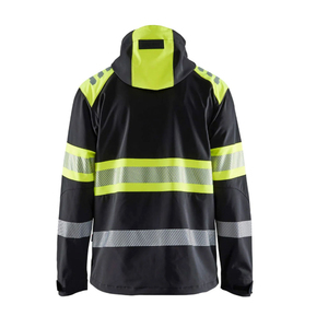 High Quality <b>Hi</b> <b>Vis</b> Windproof Winter Safety <b>Jacket</b> Men Softshell Durable Construction Workwear Zipper Safety <b>Jackets</b> for Unisex - Product Image 2
