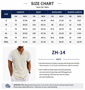 Bangladesh CN Factory Price Men's Plus Size Waffle Henley <b>T</b> <b>Shirt</b> Short Sleeve Contrast Breathable Knitted Summer Tee Casual - Product Image 2