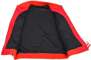 Chaqueta Varsity de Alta Calidad, Impermeable, Casual, para Hombre, Tallas Grandes, con Bordado Chenille, Mangas de Cuero y Ribete de Borrego, Personalizable, Estilo Béisbol - Product Image 5