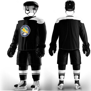 Uniforme de hockey sur glace sur mesure pour équipe, maillot de hockey professionnel réversible, respirant, écologique, vente en gros, design unique - Product Image 5
