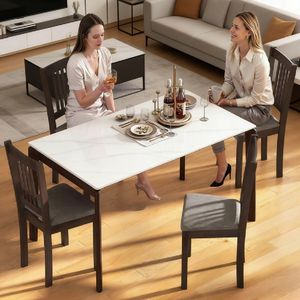 Set di 2 Sedie da Pranzo in Legno dal Design Moderno, Pieghevoli, per Uso Domestico - Product Image 6