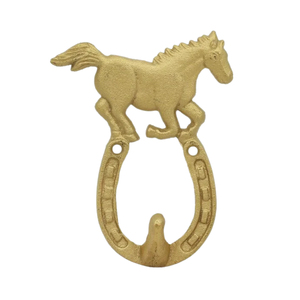 Antique Metal Horseshoe <b>Wall</b> Hook Heavy Duty <b>Decorative</b> Cast Metal Coat Key <b>Hanger</b> Rustic Farmhouse Western Style Home - Product Image 1