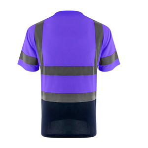 Ropa de Trabajo de Seguridad Personalizada, Camiseta de Manga Corta Transpirable de Secado Rápido con Alta Visibilidad y Reflectividad para Hombre, Hecha en Pakistán - Product Image 4