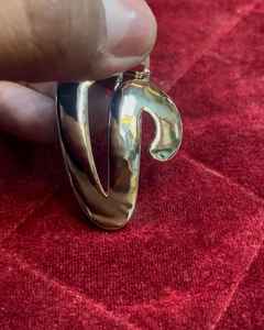 Colgante Personalizado con Iniciales, Monograma, Moissanita, Estilo HipHop de Lujo, Plata de Ley 925 con Letras Incrustadas - Product Image 2