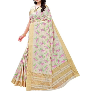 Indian Banarasi Soft Polyester Elegant Floor-Length Saree for Summer/Winter Wedding Party Wear Embroidered Blouse Ready Wear - Product Image 3