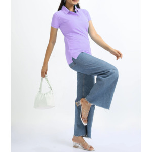 Vêtements de luxe à la mode, respirants, séchage rapide, prix bas, broderie numérique, polos pour femmes. - Product Image 4
