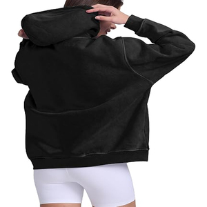 Sudadera con Capucha Personalizada Little Paws para Mujer, Sudadera de Forro Polar con Logotipo Frontal, Impermeable, 320g, Poliéster/Algodón, Invierno Premium - Product Image 2