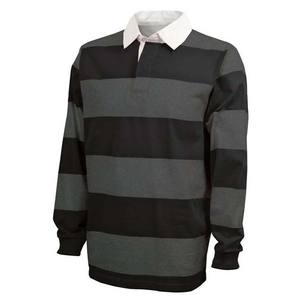 Camisetas Polo Personalizadas para Hombre, Rayadas, Oversize, de Algodón, Estilo Rugby, 100% Poliéster, Tejido de Punto Ecológico - Product Image 1