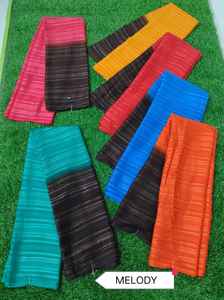 Tissu en poly georgette de qualité supérieure, motif uni, léger, doux et fluide, pour vêtements féminins, fournisseur en gros. - Product Image 4