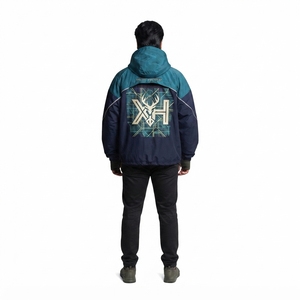 Custom <b>Men's</b> <b>Half</b> <b>Zip</b> Anorak <b>Jacket</b> Waterproof Breathable Nylon Colorblock Pullover Windbreaker Outdoor Hiking Hunting Xelent - Product Image 2