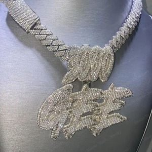 Colgante de Moissanita Estilo Hiphop, Joyería de Lujo Duradera, Accesorio de Moda para Uso Casual y de Fiesta, Disponible al Mejor Precio - Product Image 3
