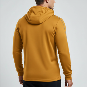 Sweat à capuche zippé pour homme, logo personnalisé, sweat à capuche pour entraînement en salle de sport, vêtements de sport OEM - Product Image 4