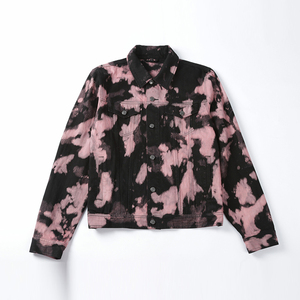 New arrival <b>men</b> trendy <b>cardigan</b> coat casual printed slim denim <b>jacket</b> - Product Image 5