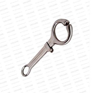 Pinza de sujeción nasal veterinaria de acero inoxidable Harms Bull Holder, instrumento de sujeción para ganado bovino, herramienta para ganado, certificado CE - Product Image 2