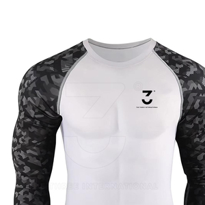 Camiseta de Entrenamiento de Manga Larga para Hombre, Sublimada, de Alta Calidad, Resistente a Desgarros, Material de Spandex y Poliéster, Secado Rápido, 220g - Product Image 3