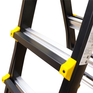 บันไดอลูมิเนียมพับได้ NVLB-48 Nikawa สำหรับใช้ในอพาร์ตเมนต์ บันไดอุตสาหกรรมพร้อมฉนวนกันความร้อน รับน้ำหนักได้ 300 ปอนด์ - Product Image 6