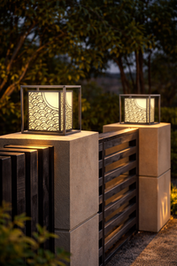 DTC01 CMDecor Lampe solaire LED pour poteau de portail, blanc chaud, éclairage extérieur de jardin, bronze/acier inoxydable/aluminium/verre, DC IP66, utilisation hôtelière - Product Image 5