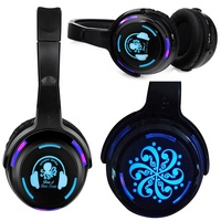 Casque sans fil RF988 Silent Disco 500M UHF LED pour DJ, réceptions et spectacles en extérieur