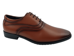 Zapatos Oxford de Vestir para Hombre, Color Marrón, Piel de Oveja, con Cordones, Punta en Pico, para Oficina y Carrera Profesional, Color Sólido, Suela TRP, para Todas las Temporadas - Product Image 1