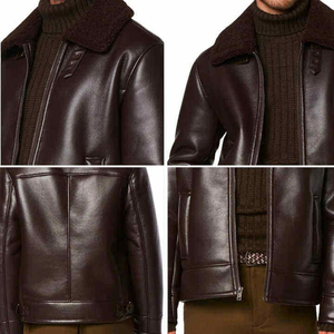 Chaqueta de cuero de diseño de moda para hombre, nueva llegada, chaqueta de cuero PU para hombre, chaqueta de cuero de primera calidad para hombre - Product Image 6