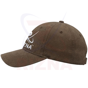 หมวกเบสบอล RIZNA ENTERPRISES OEM แบบสั่งทำได้สำหรับทุกเพศ ผลิตจากผ้าฝ้าย 100% คุณภาพสูง ปักโลโก้ 3 มิติ 6 แผง พิมพ์ลายจุดสไตล์กอล์ฟ ล้างสีแบบวินเทจ เหมาะสำหรับงานปาร์ตี้ - Product Image 2