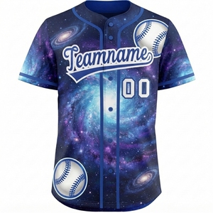 เสื้อเบสบอลแบบสวมหัวสั่งทำขายส่ง คุณภาพเยี่ยม เหมาะสำหรับซอฟต์บอล ปรับแต่งได้ตามต้องการ มีไซส์ใหญ่ ผลิตจากโพลีเอสเตอร์ 100% - Product Image 1
